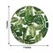 25 White 7" Round Paper Plates Tropical Leaves Design Party Disposable Tableware